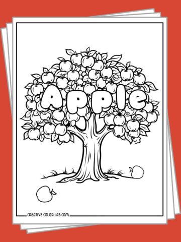 Free apple tree coloring pages free download.