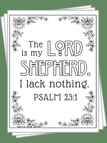 Free printable bible verse coloring pages.