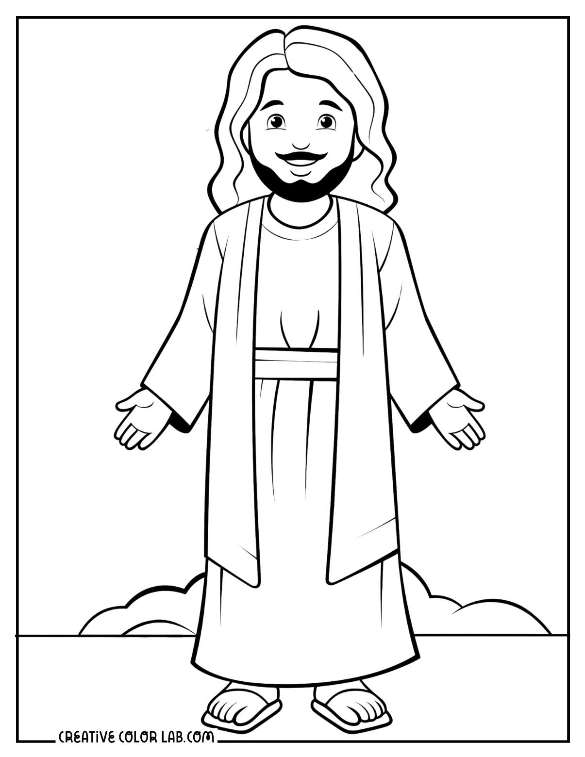 John 11:38-44 bible verse picture to color for kids.