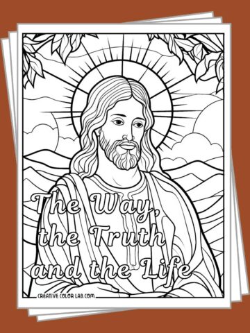 Free catholic coloring pages to print and color.