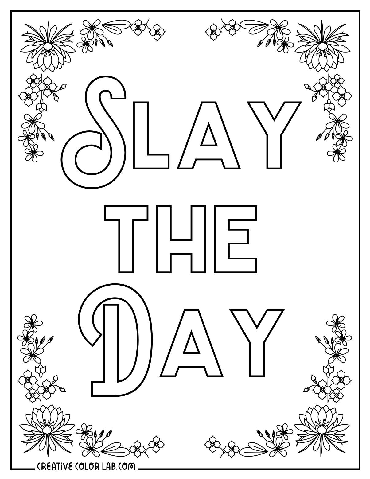 Coloring page about motivation for teens with intricate details.