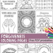 Collection of free printable forgiveness coloring pages to download.