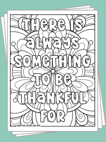 Free printable grateful coloring pages to download.
