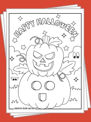 Free printable halloween coloring pages to print and color.