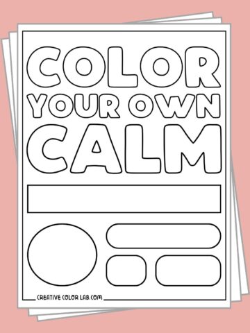 Free printable mindfulness coloring pages.